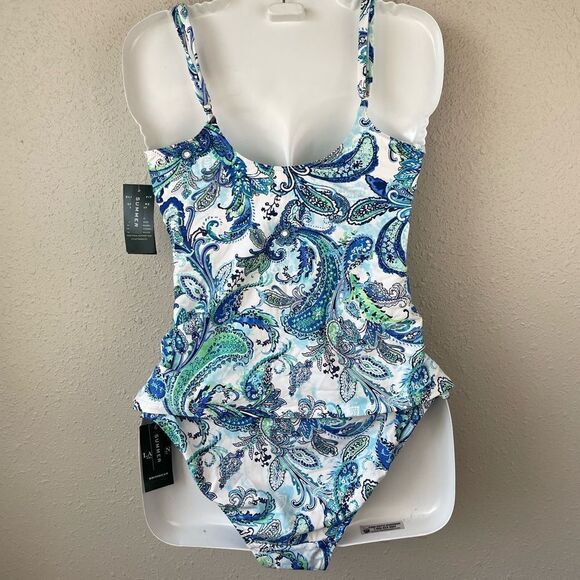 NWT Lauren Ralph Lauren Matching Tankini Top and Bottoms Sizes 6, 8 or 10 - Picture 5 of 8